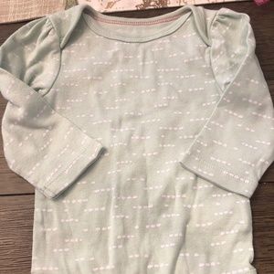 Long Sleeve Green Cloud Island